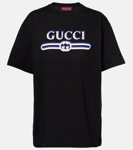 Bedrucktes T-Shirt aus Baumwoll-Jersey - Gucci - Modalova