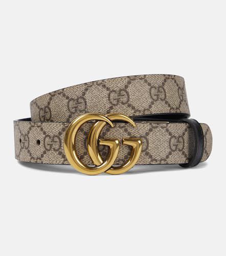 Cinturón reversible de lona GG Supreme - Gucci - Modalova