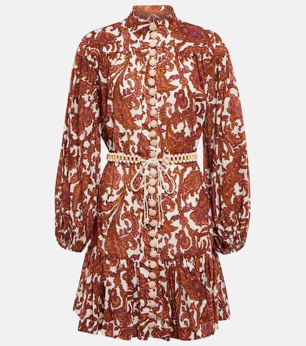 Vestido corto de algodón de paisley - Zimmermann - Modalova