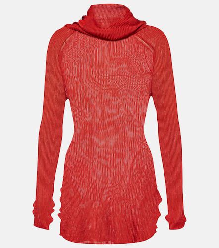 Ribbed-knit turtleneck top - Victoria Beckham - Modalova