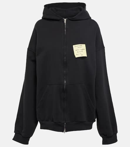 Cotton jersey zip-up hoodie - Balenciaga - Modalova