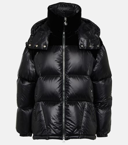 Meandre velvet and nylon puffer jacket - Moncler - Modalova