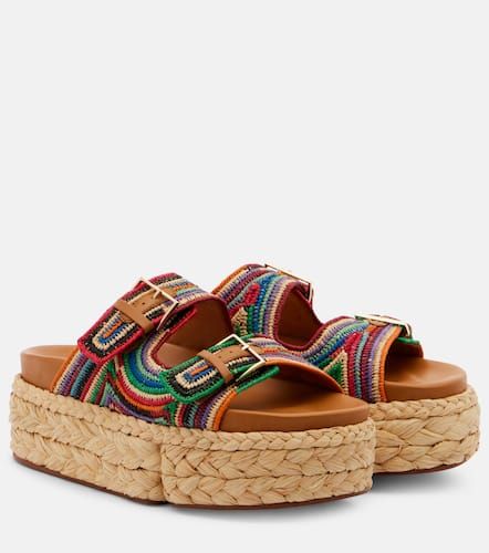 Sandalias con plataforma Quinie de rafia - Clergerie - Modalova