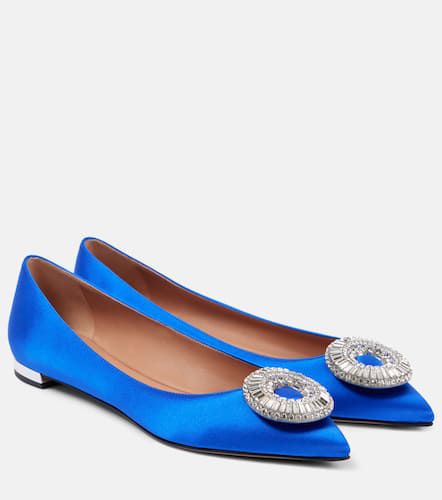 Crystal Hoop satin ballet flats - Aquazzura - Modalova