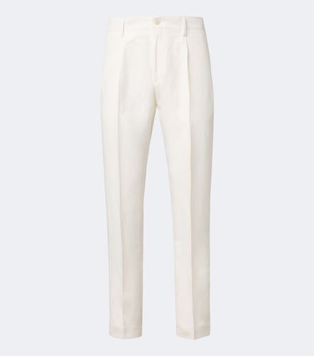 Pantaloni slim in lino e seta - Canali - Modalova