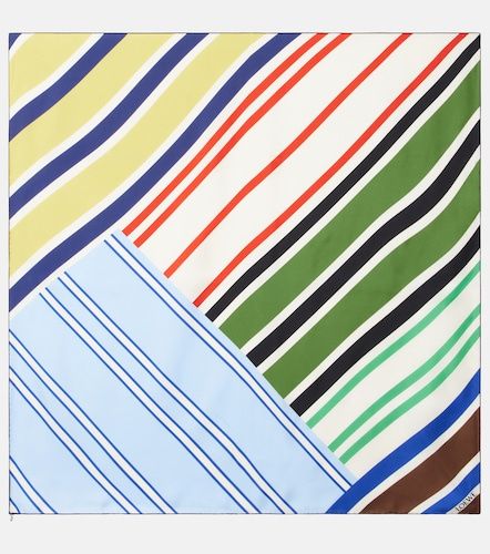 Loewe Sciarpa in seta a righe - Loewe - Modalova