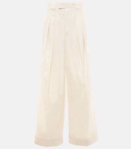 Wide-leg cotton poplin pants - Lemaire - Modalova