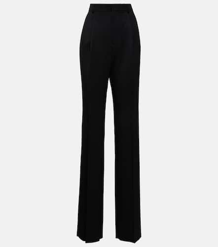 High-rise wool straight pants - Saint Laurent - Modalova