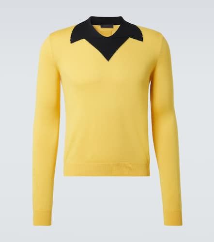 Trompe l'oil virgin wool sweater - Prada - Modalova