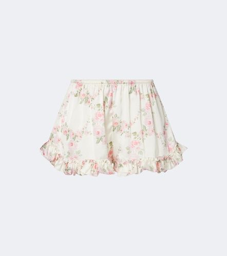 Shorts con stampa floreale e volant - Simone Rocha - Modalova