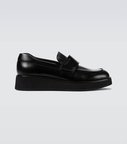 Prada Brushed leather loafers - Prada - Modalova