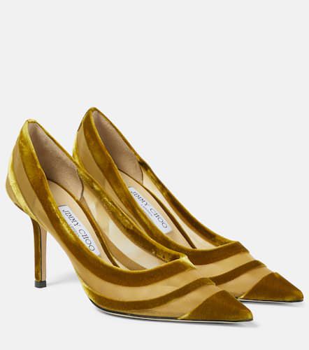 Love 85 velvet-trimmed pumps - Jimmy Choo - Modalova