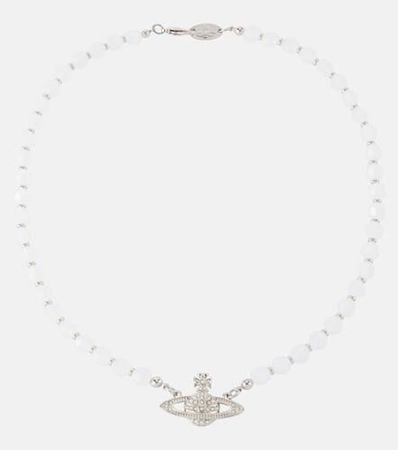 Choker Messaline con cristalli - Vivienne Westwood - Modalova