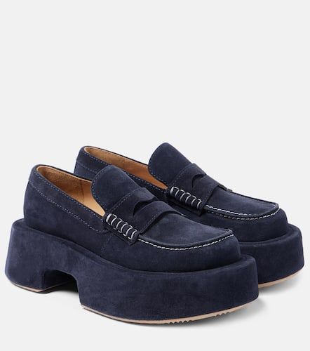 Plateau-Loafers aus Veloursleder - JW Anderson - Modalova