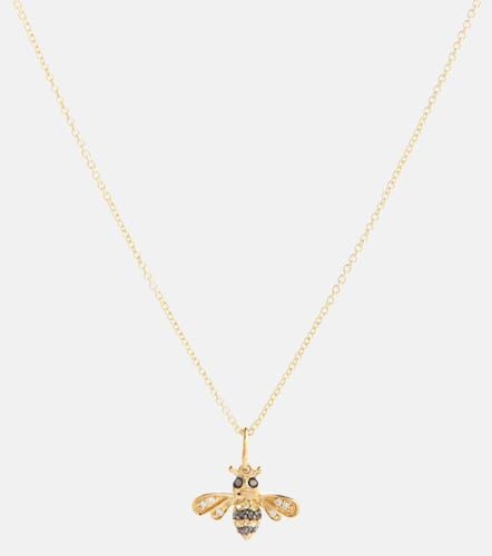 Bumblebee 14kt necklace with diamonds and sapphires - Sydney Evan - Modalova
