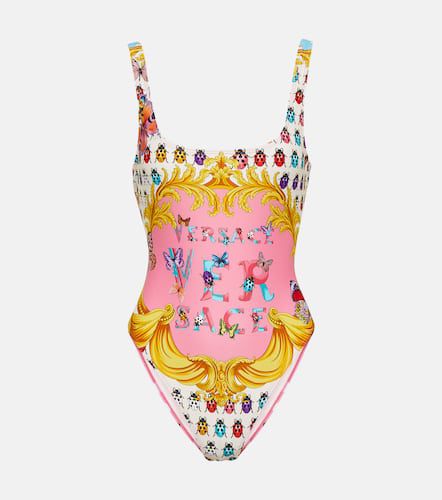 Butterflies printed swimsuit - Versace - Modalova