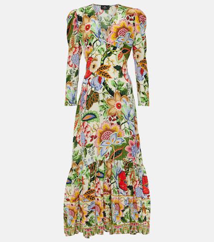 Etro Vestido midi de seda floral - Etro - Modalova