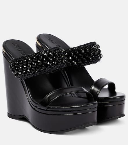 Amoure Wedge 130 leather sandals - Jimmy Choo - Modalova