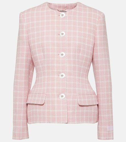 Versace Checked tweed jacket - Versace - Modalova