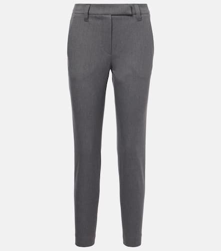 Pantaloni slim in misto cotone - Brunello Cucinelli - Modalova