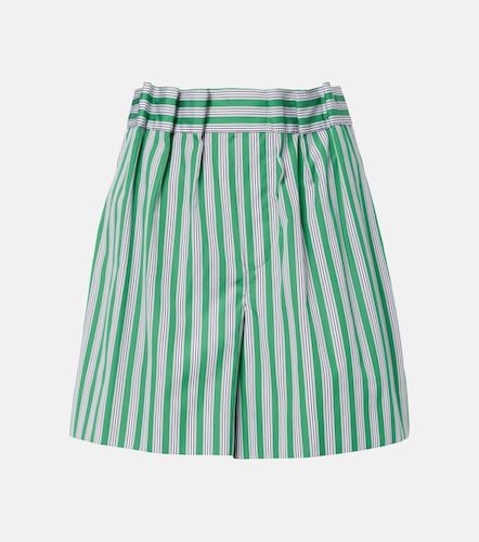 Shorts de popelín de algodón a rayas - Loewe - Modalova
