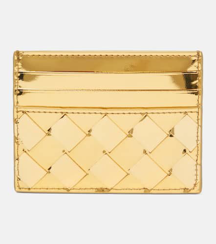 Intrecciato metallic leather card holder - Bottega Veneta - Modalova