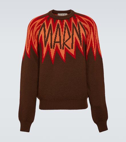 Marni Logo wool jacquard sweater - Marni - Modalova
