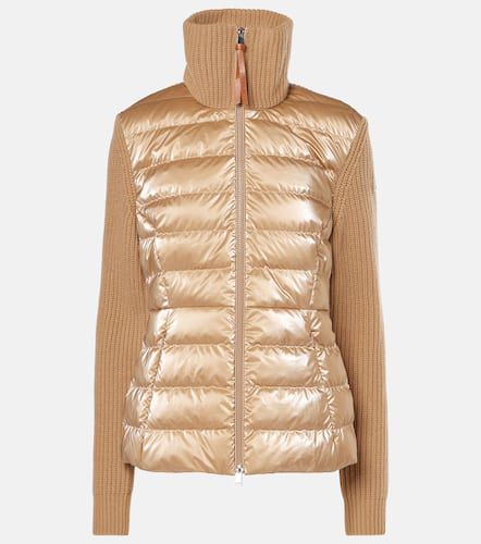 Chaqueta de lana con paneles de plumas - Moncler - Modalova