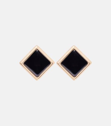Enamel gold-plated earrings - Self-Portrait - Modalova