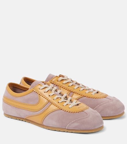 Leather and suede sneakers - Dries Van Noten - Modalova