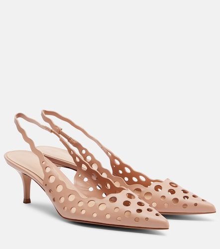 Leather slingback pumps - Gianvito Rossi - Modalova