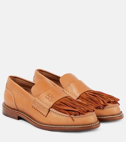 Loafers aus Leder und Veloursleder - Ulla Johnson - Modalova