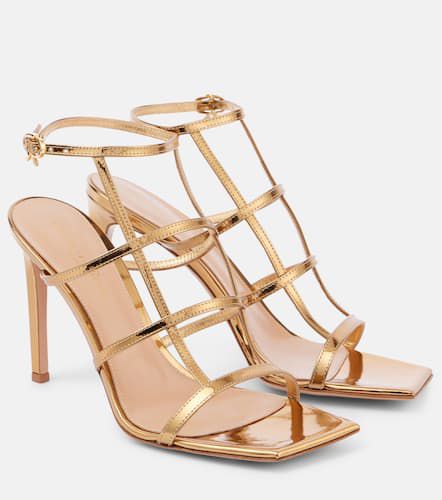 Sandalen Mondry aus Metallic-Leder - Gianvito Rossi - Modalova