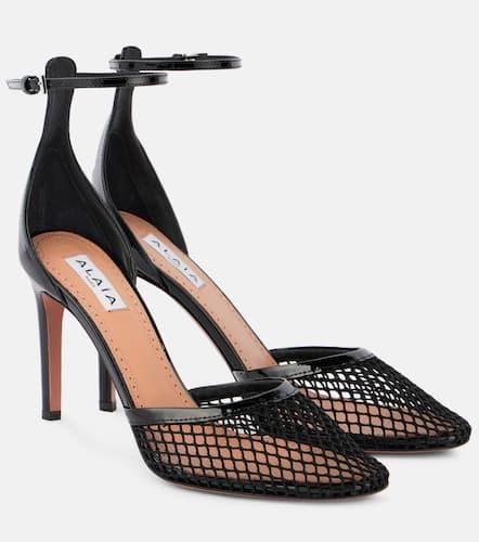 Alaïa Pumps aus Mesh mit Lackleder - Alaia - Modalova