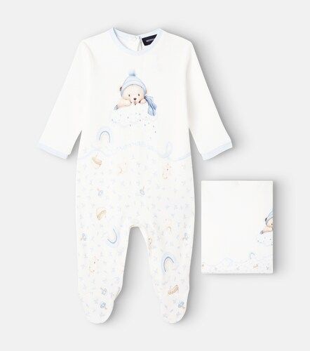 Bebé - body y manta de algodón estampado - Monnalisa - Modalova