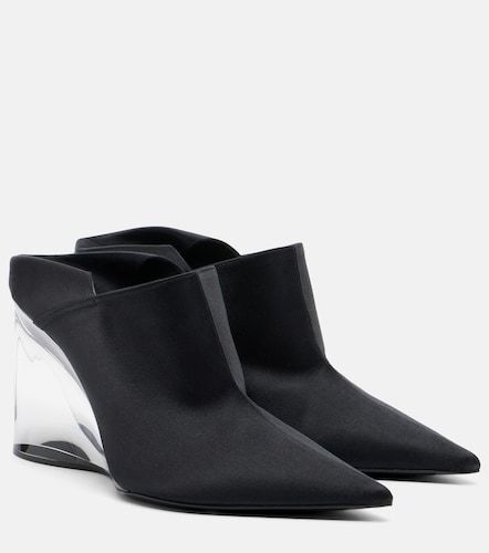 Alaïa Mules con cuña Invisible de satén - Alaia - Modalova