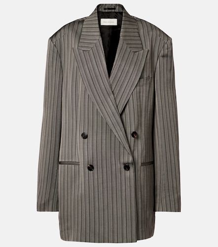 Blazer cruzado oversized a rayas - Dries Van Noten - Modalova