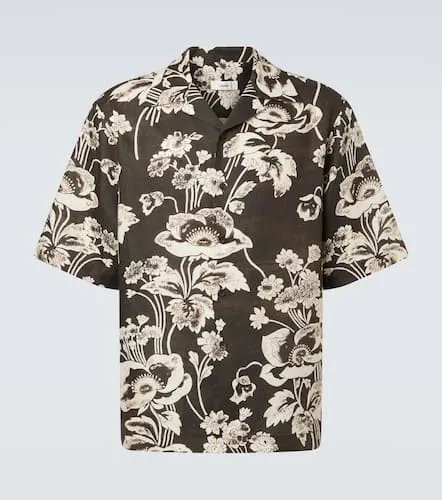 Commas Floral linen bowling shirt - Commas - Modalova