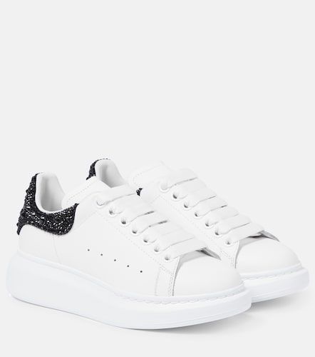 Oversized embellished leather sneakers - McQueen - Modalova