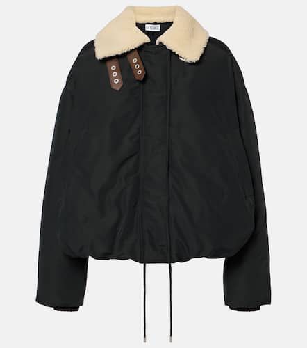 Convertible shearling-trimmed puffer jacket - Loewe - Modalova