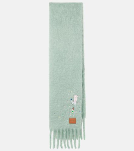 X Suna Fujita Squid mohair-blend scarf - Loewe - Modalova