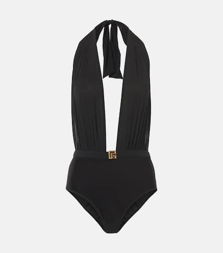 Costume intero con scollo all’americana - Balmain - Modalova