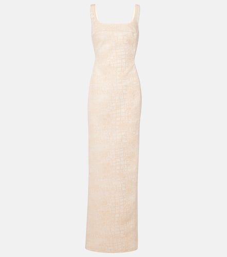 De-Nimes croc-effect cotton maxi dress - Jacquemus - Modalova