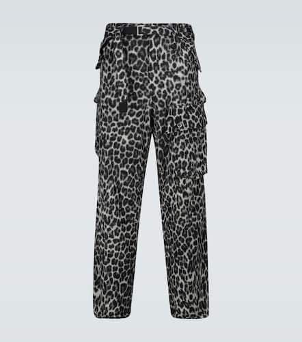 Cargohose Leopard Shrivel aus Wolle - Sacai - Modalova