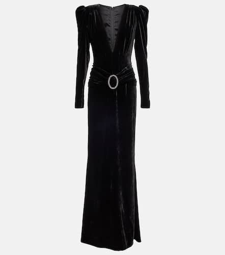 Embellished velvet gown - Alessandra Rich - Modalova