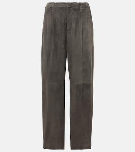 Suede straight pants - Brunello Cucinelli - Modalova