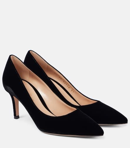 Gianvito 70 velvet pumps - Gianvito Rossi - Modalova