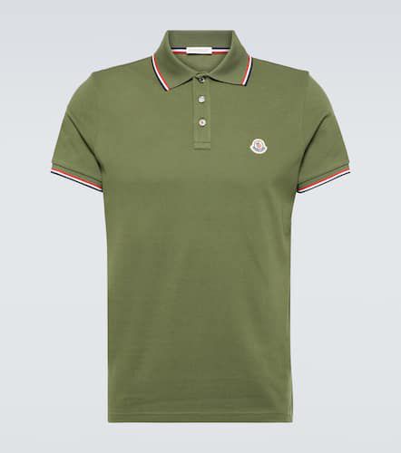 Moncler Cotton piqué polo shirt - Moncler - Modalova