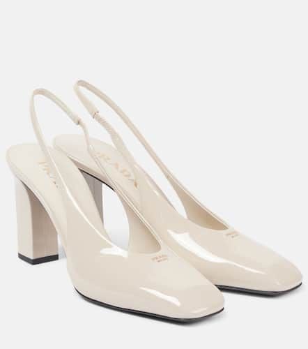 Patent leather slingback pumps - Prada - Modalova