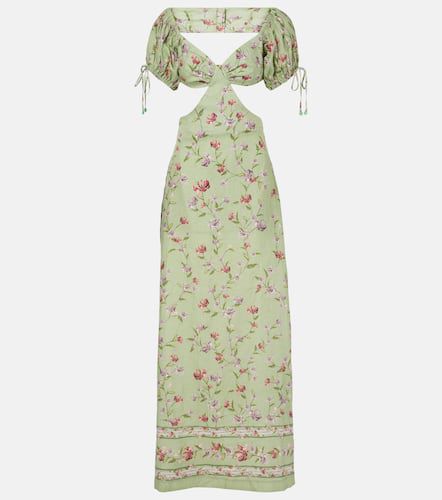 Cielo Honeysuckle floral linen maxi dress - Agua by Agua Bendita - Modalova